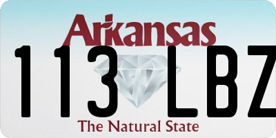 AR license plate 113LBZ