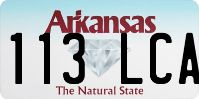 AR license plate 113LCA