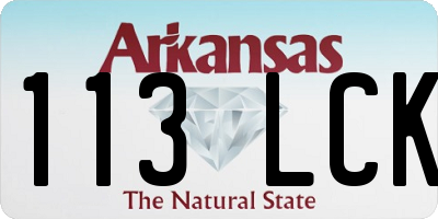 AR license plate 113LCK