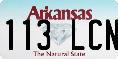 AR license plate 113LCN