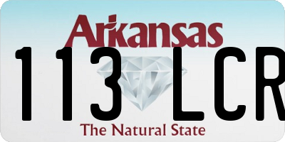 AR license plate 113LCR