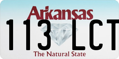 AR license plate 113LCT