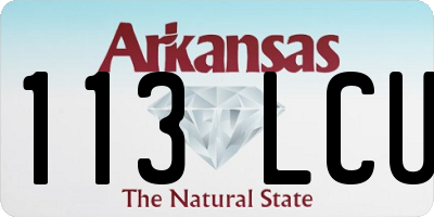 AR license plate 113LCU