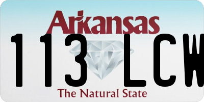 AR license plate 113LCW