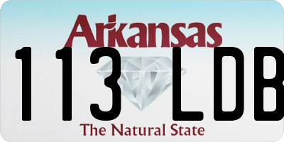 AR license plate 113LDB