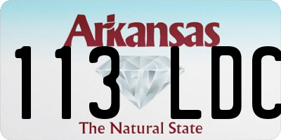 AR license plate 113LDC