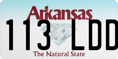 AR license plate 113LDD