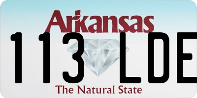 AR license plate 113LDE