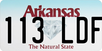 AR license plate 113LDF