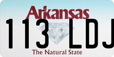 AR license plate 113LDJ