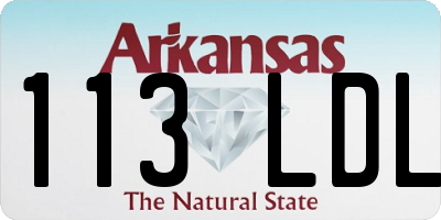 AR license plate 113LDL