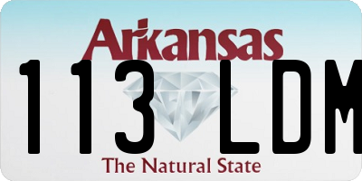 AR license plate 113LDM
