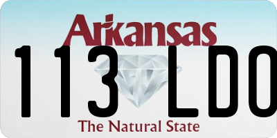 AR license plate 113LDO