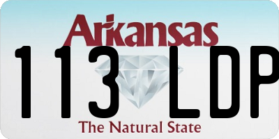 AR license plate 113LDP
