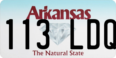 AR license plate 113LDQ