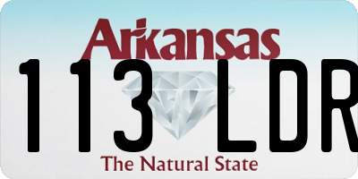 AR license plate 113LDR