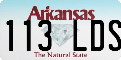 AR license plate 113LDS