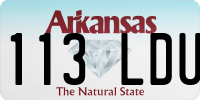 AR license plate 113LDU