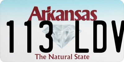 AR license plate 113LDV