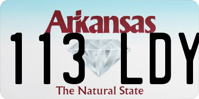 AR license plate 113LDY