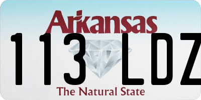 AR license plate 113LDZ