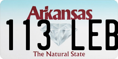 AR license plate 113LEB