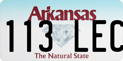AR license plate 113LEC
