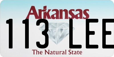AR license plate 113LEE