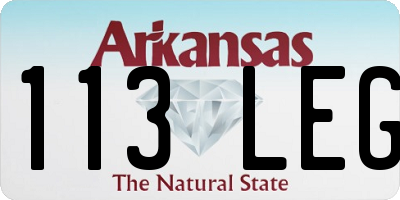 AR license plate 113LEG