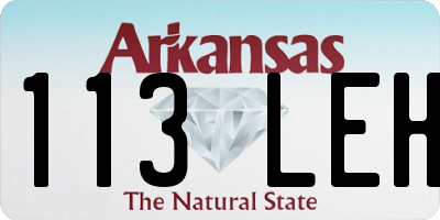 AR license plate 113LEH