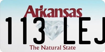 AR license plate 113LEJ