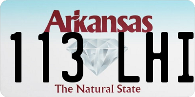 AR license plate 113LHI