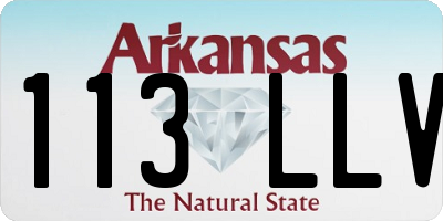 AR license plate 113LLV