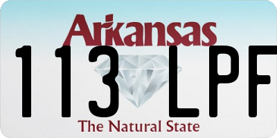 AR license plate 113LPF