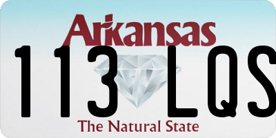AR license plate 113LQS
