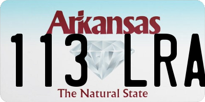 AR license plate 113LRA