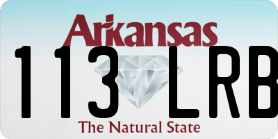 AR license plate 113LRB
