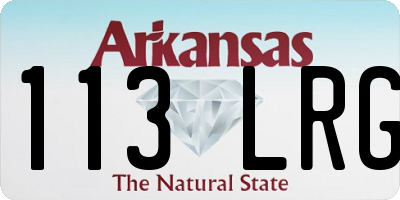 AR license plate 113LRG