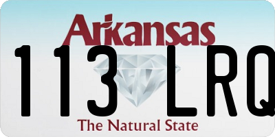 AR license plate 113LRQ