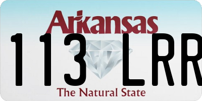 AR license plate 113LRR
