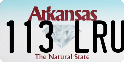 AR license plate 113LRU