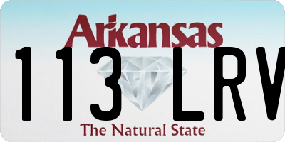 AR license plate 113LRV