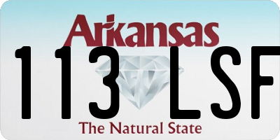 AR license plate 113LSF