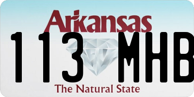 AR license plate 113MHB