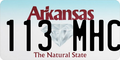 AR license plate 113MHC