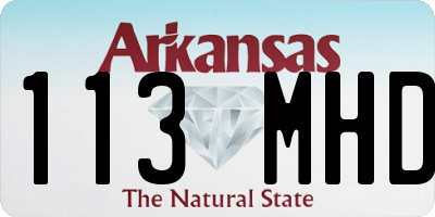 AR license plate 113MHD