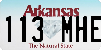 AR license plate 113MHE
