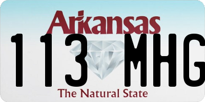 AR license plate 113MHG