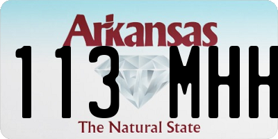 AR license plate 113MHH