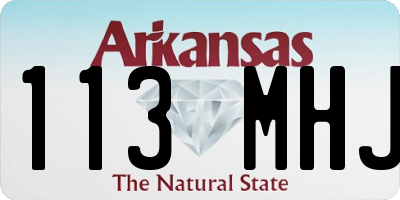 AR license plate 113MHJ